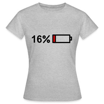 Enfin 16 ! Joyeux 16 ans! Doux 16! - T-shirt Femme - gris chiné - Devant - AI Model Female 172 dark (172cm)
