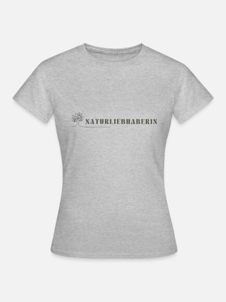 Naturliebhaberin - Frauen T-Shirt - Grau meliert