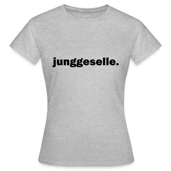 célibataire - T-shirt Femme - gris chiné - Devant - AI Model Female 172 dark (172cm)