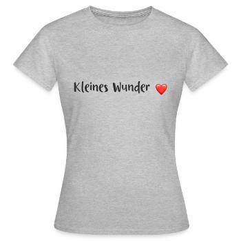 Petit miracle - T-shirt Femme - gris chiné - Devant - AI Model Female 172 dark (172cm)