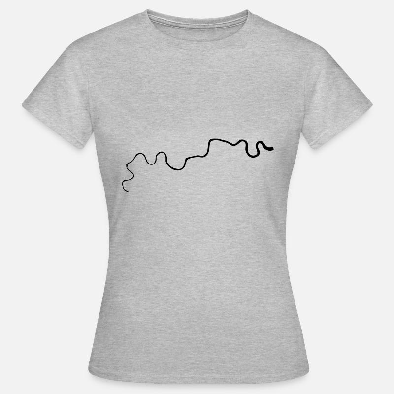River Thames Drawing - Women's T-Shirt - heather grey