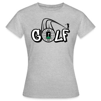 Golf Style - Women's T-Shirt - heather grey - Front - AI Model Female 172 dark (172cm)