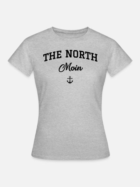 DER NORD-Moin - Frauen T-Shirt - Grau meliert