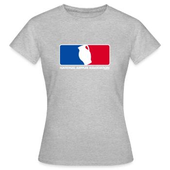 National Aeppler Association - Frauen T-Shirt - Grau meliert - Vorne - AI Model Female 172 dark (172cm)