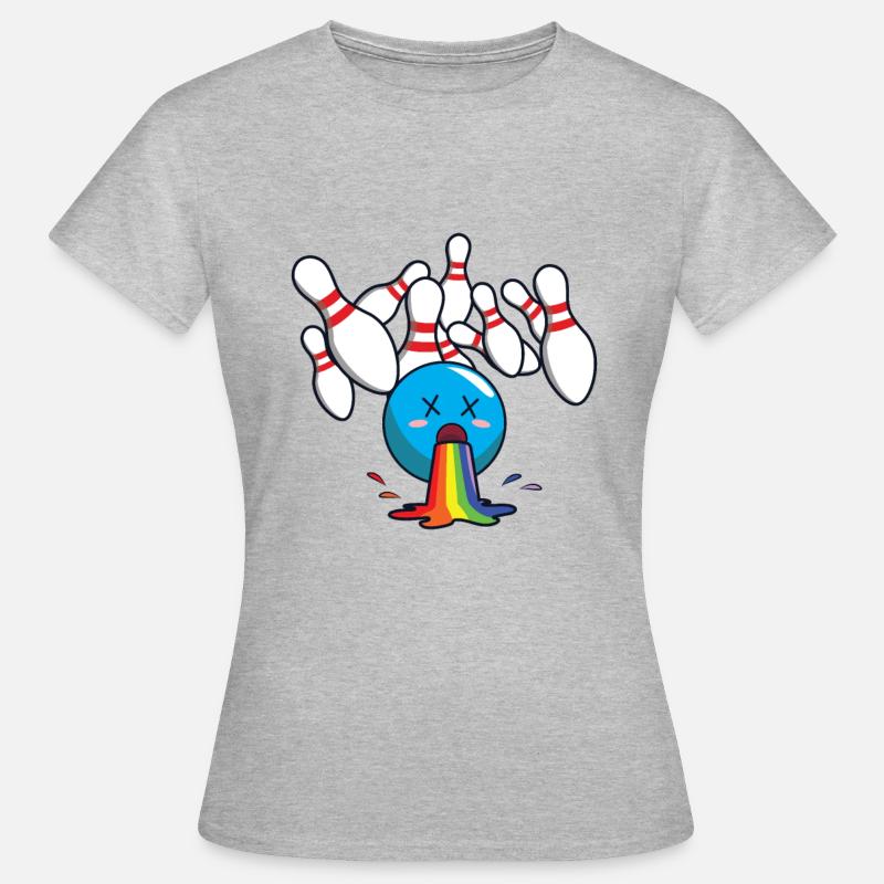 Bowling bowling rainbow - Women's T-Shirt - heather grey