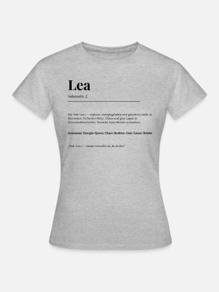 Lea - Frauen T-Shirt - Grau meliert