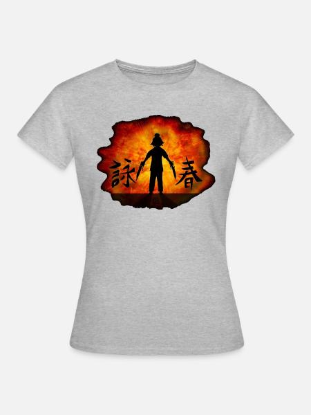 explosion - Frauen T-Shirt - Grau meliert
