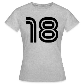Retour numéro 18 - T-shirt Femme - gris chiné - Devant - AI Model Female 172 dark (172cm)