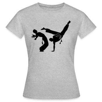 capoeira - T-shirt Femme - gris chiné - Devant - AI Model Female 172 dark (172cm)