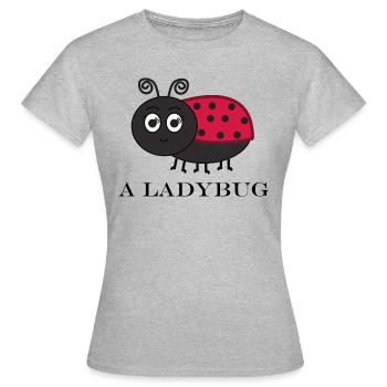 IN LADYBUG - Women's T-Shirt - heather grey - Front - AI Model Female 172 dark (172cm)