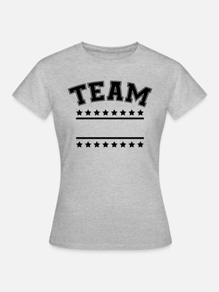 team - Frauen T-Shirt - Grau meliert