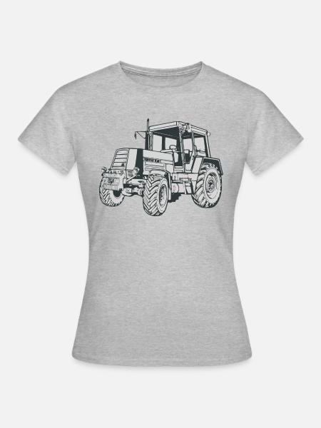DDR Traktor ZT 300 Serie - Frauen T-Shirt - Grau meliert