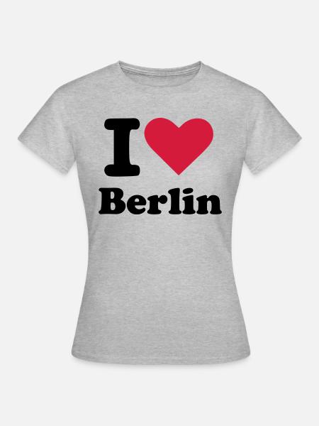 Berlin - Frauen T-Shirt - Grau meliert