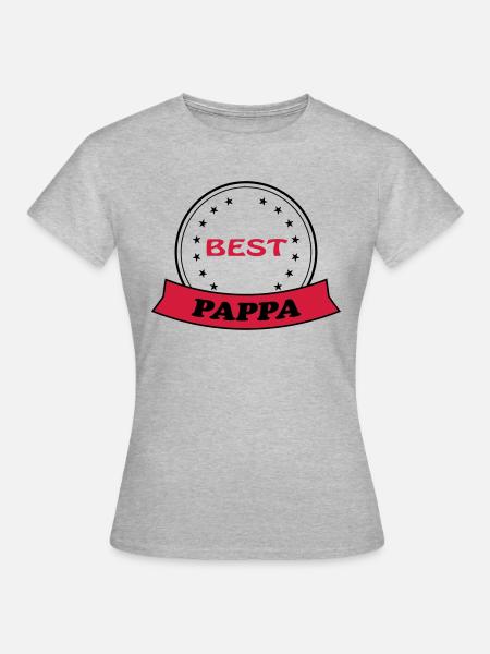 Best pappa 111 - Frauen T-Shirt - Grau meliert