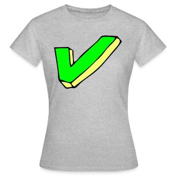coche - T-shirt Femme - gris chiné - Devant - AI Model Female 172 dark (172cm)