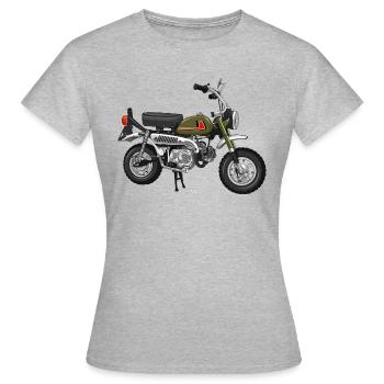 Monkey Z50J J1 DE | papaw green - Frauen T-Shirt - Grau meliert - Vorne - AI Model Female 172 dark (172cm)