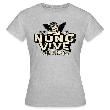 NuncVive Designed for you - Frauen T-Shirt - Grau meliert - Vorne - AI Model Female 172 dark (172cm)
