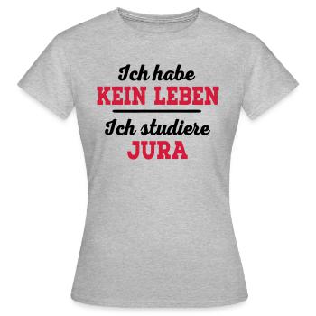 Jura - Frauen T-Shirt - Grau meliert - Vorne - AI Model Female 172 dark (172cm)