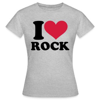 Rock - Women's T-Shirt - heather grey - Front - AI Model Female 172 dark (172cm)