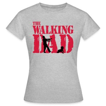 WALKING DAD - T-shirt Femme - gris chiné - Devant - AI Model Female 172 dark (172cm)