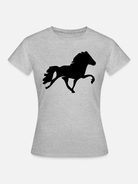 Tölter - Frauen T-Shirt - Grau meliert