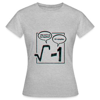math drôle - T-shirt Femme - gris chiné - Devant - AI Model Female 172 dark (172cm)
