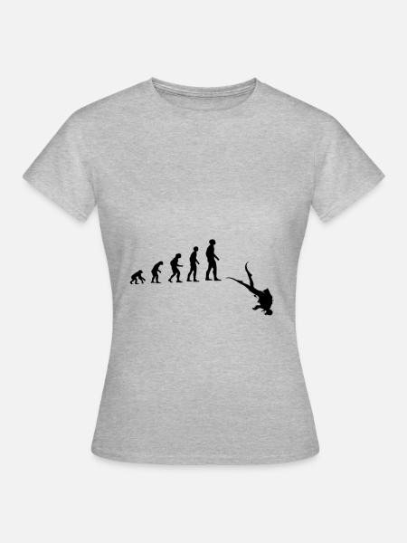 Plongeur - T-shirt Femme - gris chiné