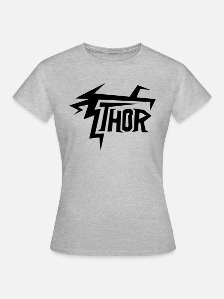 THOR - Frauen T-Shirt - Grau meliert