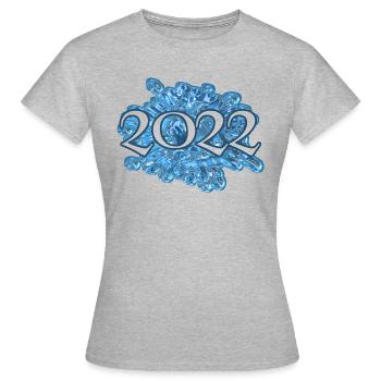 2022 - Women's T-Shirt - heather grey - Front - AI Model Female 172 dark (172cm)