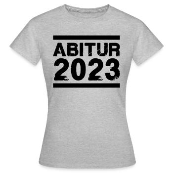 Abitur 2023 - T-shirt Femme - gris chiné - Devant - AI Model Female 172 dark (172cm)