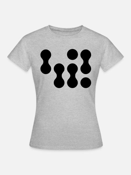 42 (weißer Text) - Frauen T-Shirt - Grau meliert
