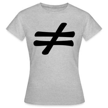 different - T-shirt Femme - gris chiné - Devant - AI Model Female 172 dark (172cm)