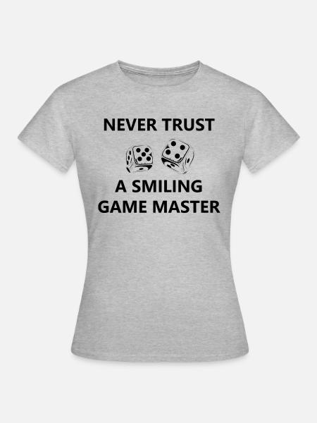 boardgame chess backgammon game night - Frauen T-Shirt - Grau meliert