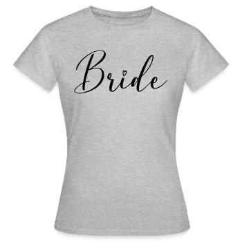 Bride Shirt - Frauen T-Shirt - Grau meliert - Vorne - AI Model Female 172 dark (172cm)