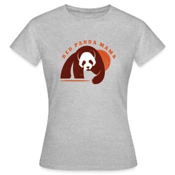 Panda - Frauen T-Shirt - Grau meliert - Vorne - AI Model Female 172 dark (172cm)