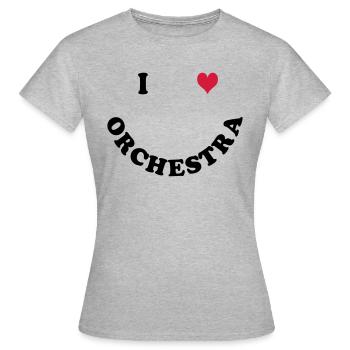 Orchestra - Women's T-Shirt - heather grey - Front - AI Model Female 172 dark (172cm)