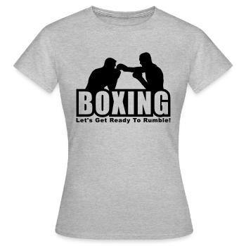 boxe thailandaise - T-shirt Femme - gris chiné - Devant - AI Model Female 172 dark (172cm)