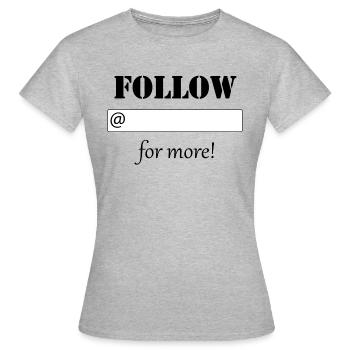 Influenceurs - T-shirt Femme - gris chiné - Devant - AI Model Female 172 dark (172cm)