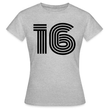 16 - T-shirt Femme - gris chiné - Devant - AI Model Female 172 dark (172cm)