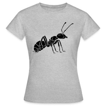 Ant - T-shirt Femme - gris chiné - Devant - AI Model Female 172 dark (172cm)