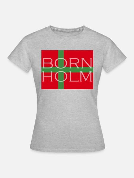 bornholm design - Frauen T-Shirt - Grau meliert