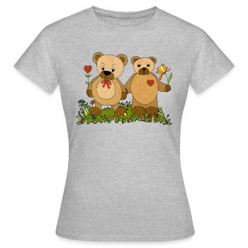 Teddy bear - Women's T-Shirt - heather grey - Front - AI Model Female 172 dark (172cm)