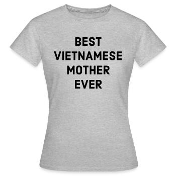 Vietnamesische Mutter - Frauen T-Shirt - Grau meliert - Vorne - AI Model Female 172 dark (172cm)