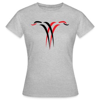Albanian 2 - Frauen T-Shirt - Grau meliert - Vorne - AI Model Female 172 dark (172cm)