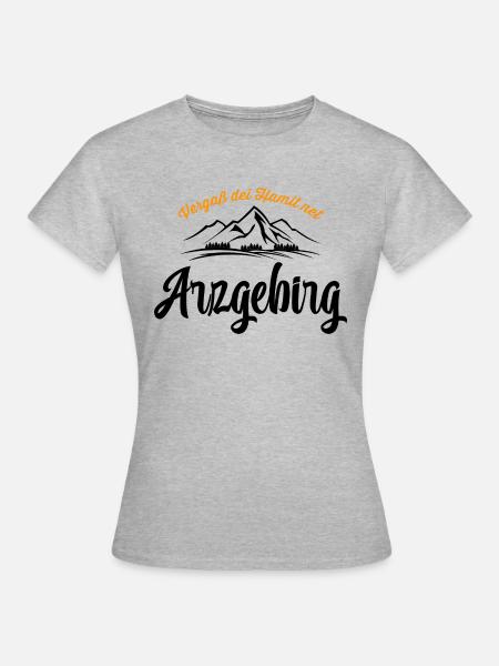 Erzgebirge Heimat - Frauen T-Shirt - Grau meliert