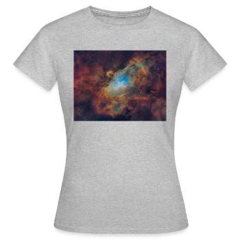 Eagle Nebula - M16 - Women's T-Shirt - heather grey - Front - AI Model Female 172 dark (172cm)