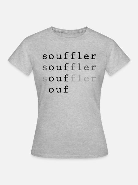 BLASEN - Frauen T-Shirt - Grau meliert