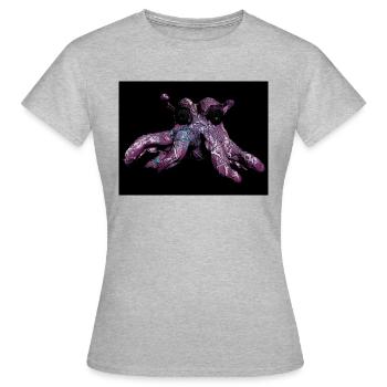 Pieuvre pieuvre - T-shirt Femme - gris chiné - Devant - AI Model Female 172 dark (172cm)