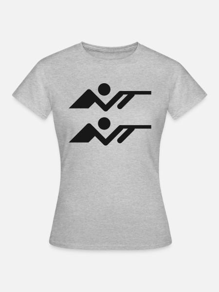 Schiessen - Frauen T-Shirt - Grau meliert