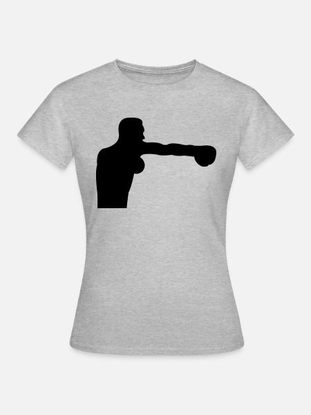 Boxer - Frauen T-Shirt - Grau meliert
